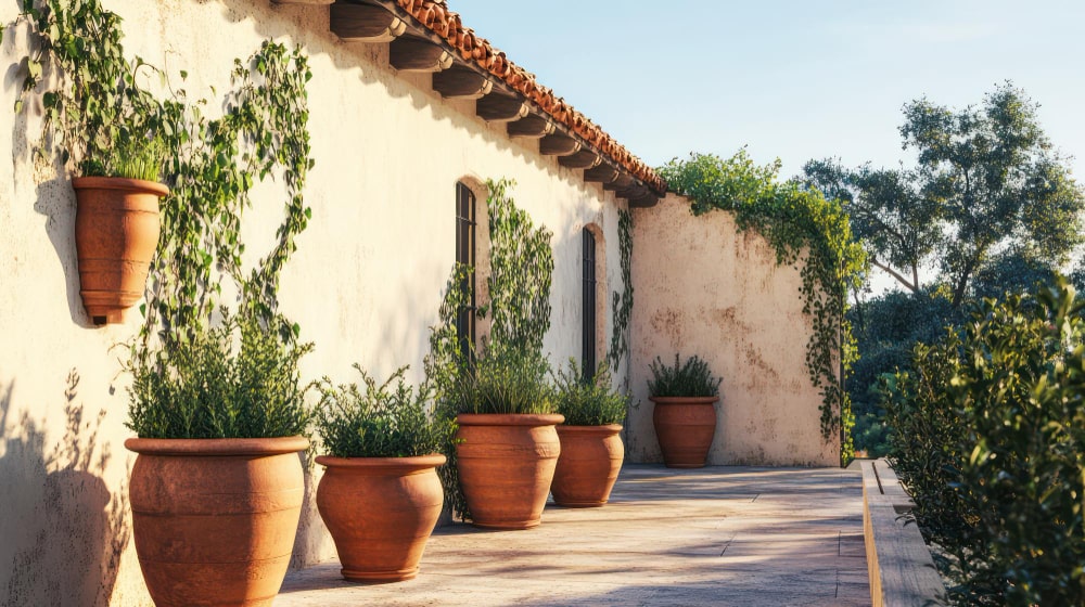 Casa amb jardí mediterrani